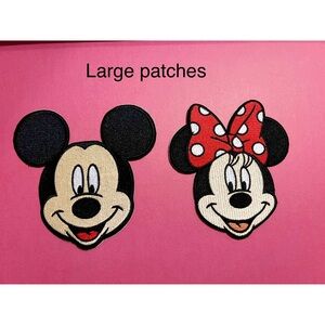 Stoney Clover Lane - Mickey and Minnie Mouse Patches - Black and Red 5 inches